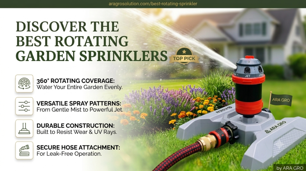 best auto rotating garden sprinkler