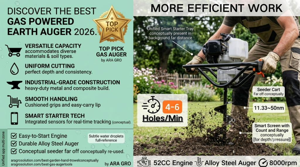 Gas Powered Post Hole Digger