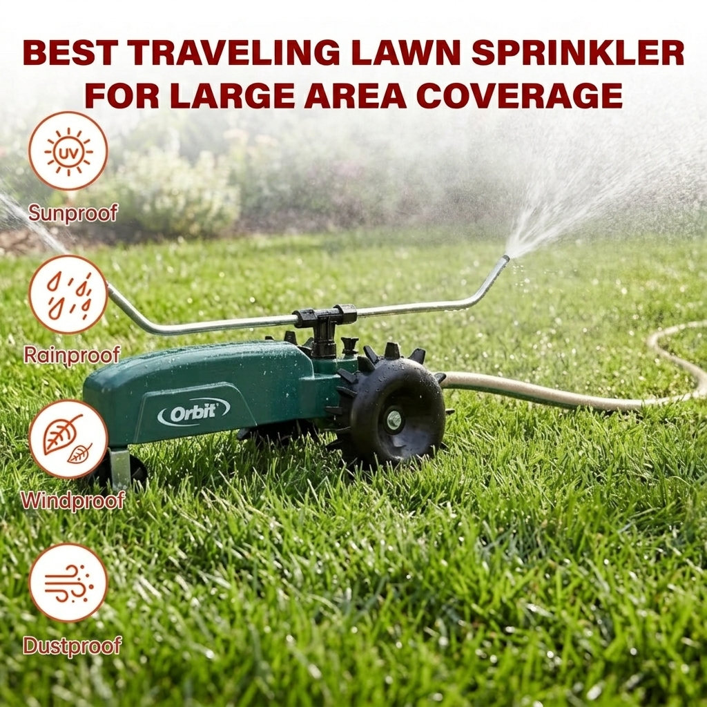 Best Traveling Lawn Sprinkler for Large Area Coverage